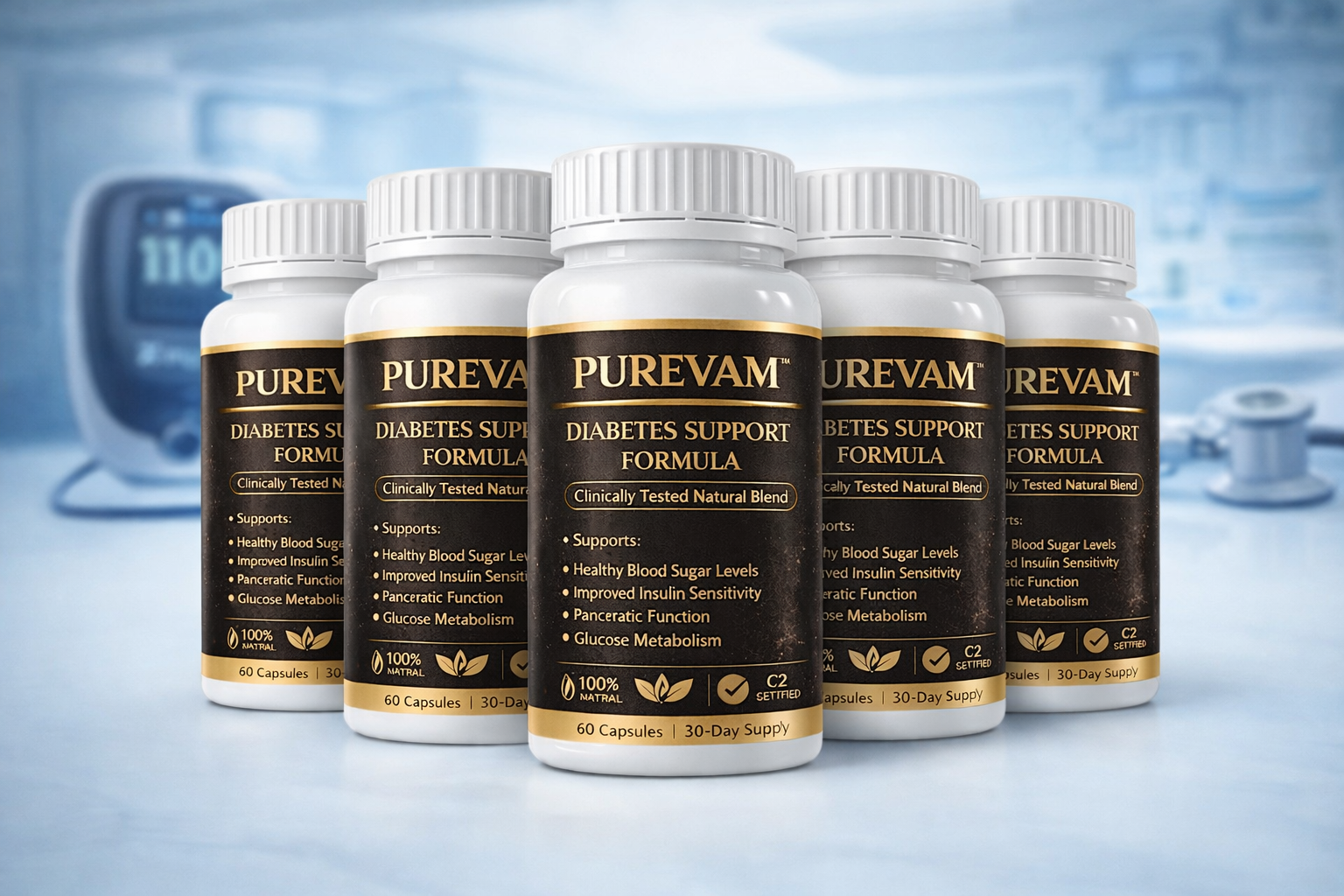 Purevam Product Line - 5 Bottles