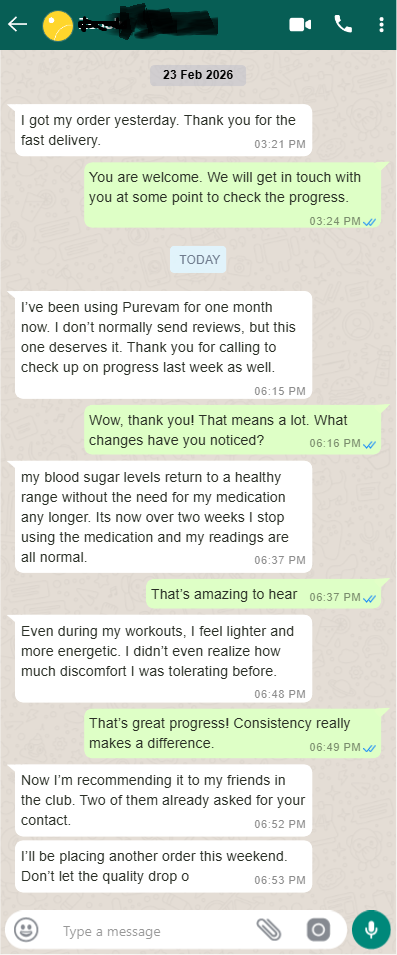 Customer WhatsApp testimonial 4